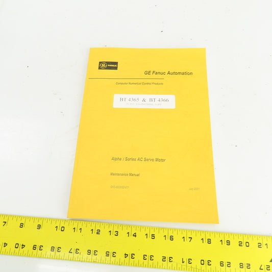 Fanuc GFZ-65285EN/01 Alpha I  Series AC Servo Motor Maintenance Manual