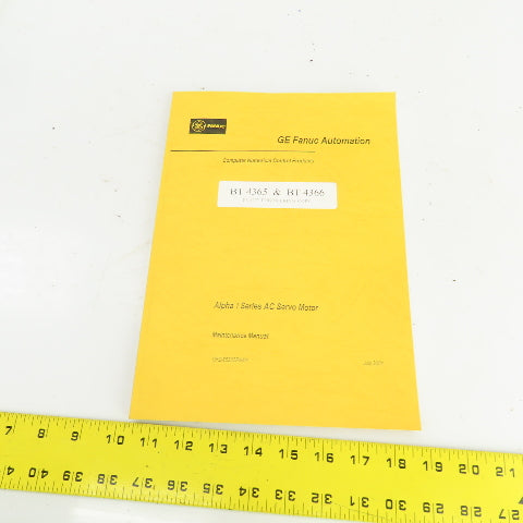 Fanuc GFZ-65285EN/01 Alpha I  Series AC Servo Motor Maintenance Manual