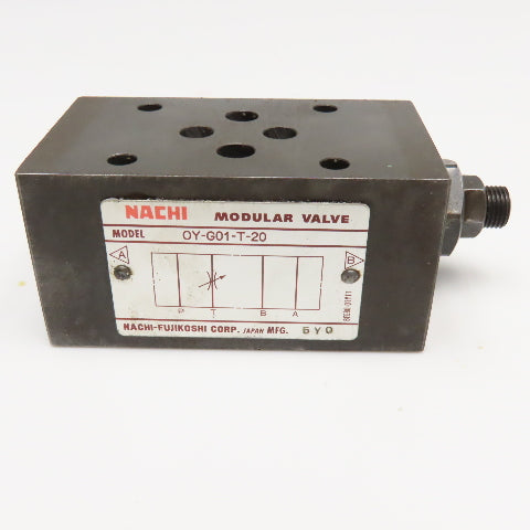 Nachi OY-G01-T-20 Hydraulic Modular Stack Valve