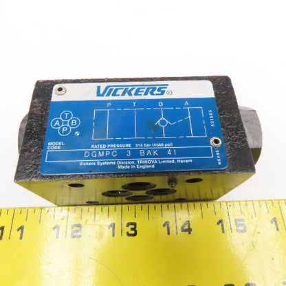 Vickers DGMPC-3-BAK-41 Pilot Operated Hydraulic Check Valve