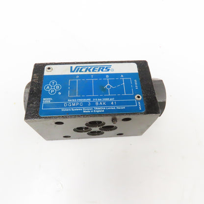 Vickers DGMPC-3-BAK-41 Pilot Operated Hydraulic Check Valve