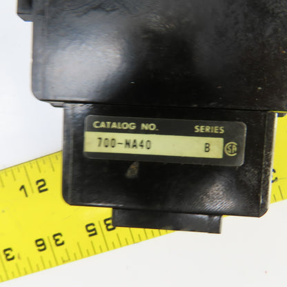 Allen Bradley 700-N400A1 Control Relay 120V W/700-NA40 Lot Of 2