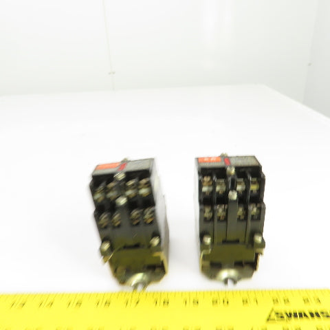 Allen Bradley 700-N400A1 Control Relay 120V W/700-NA40 Lot Of 2