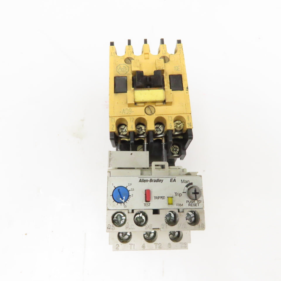 Allen Bradley 193-ED1DB 600V 7-1/2Hp Contactor 1.0-2.9A Trip 120V Coil