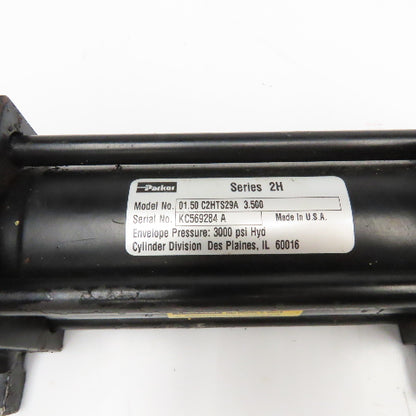 Parker C2HTS29A 3-1/2" Bore 1-1/2" Stroke Double Acting Hydraulic Cylinder