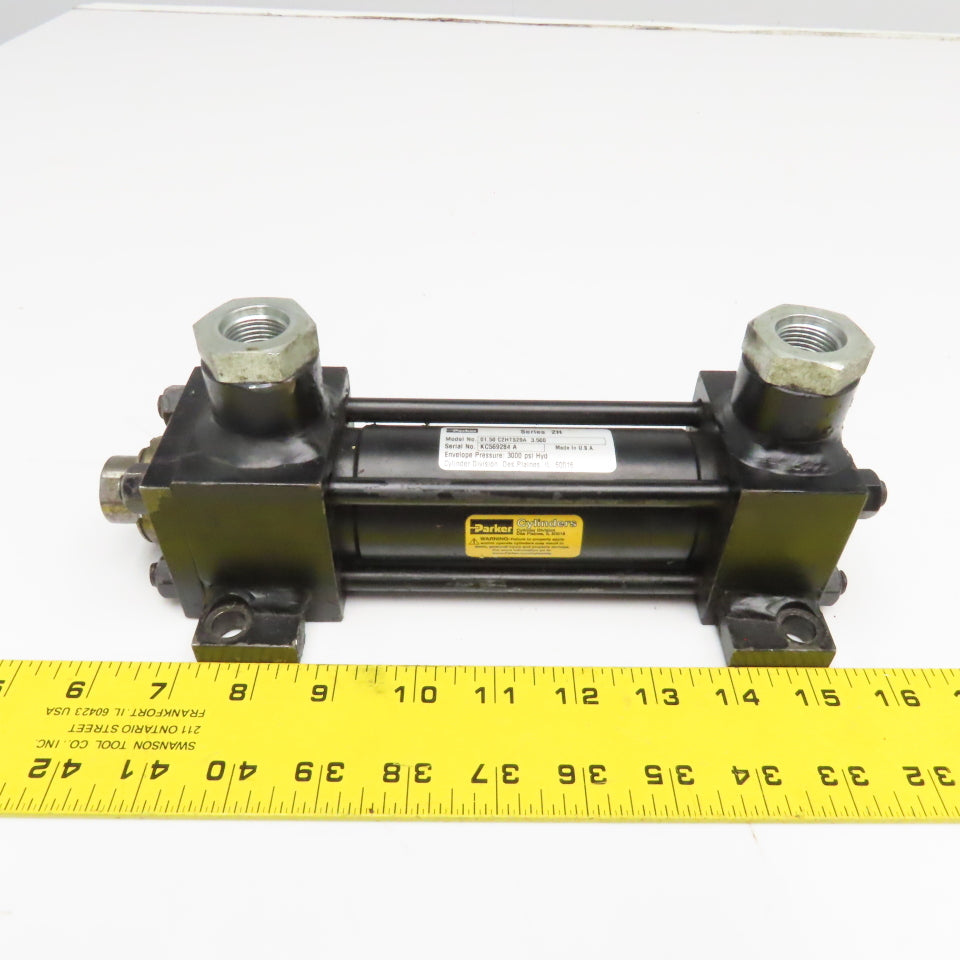 Parker C2HTS29A 3-1/2" Bore 1-1/2" Stroke Double Acting Hydraulic Cylinder