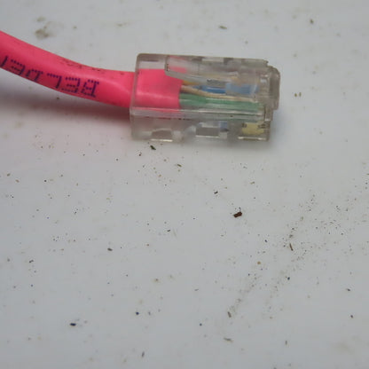 Belden 1583B 106' 5e Cable, 4 Pair, U/UTP, CMR Bright Pink W/Connector Ends