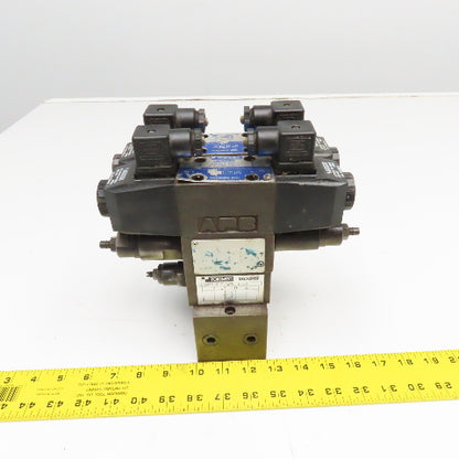 Vickers DG4V-3-C-M-U1-T-7-50 Hydraulic Stack Valve Regulator Check Manifold 110V