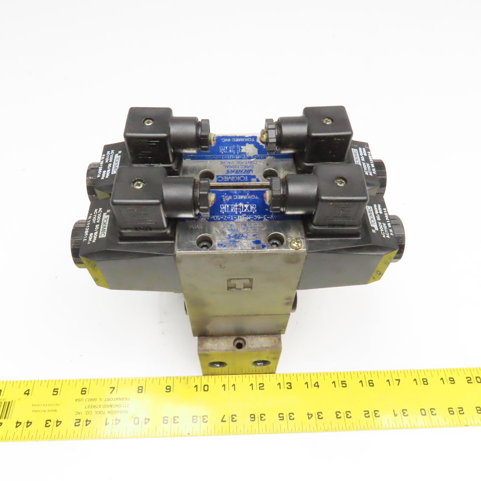 Vickers DG4V-3-C-M-U1-T-7-50 Hydraulic Stack Valve Regulator Check Manifold 110V