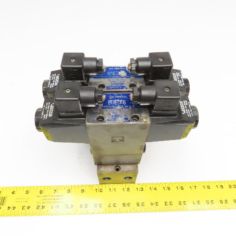 Vickers DG4V-3-C-M-U1-T-7-50 Hydraulic Stack Valve Regulator Check Manifold 110V