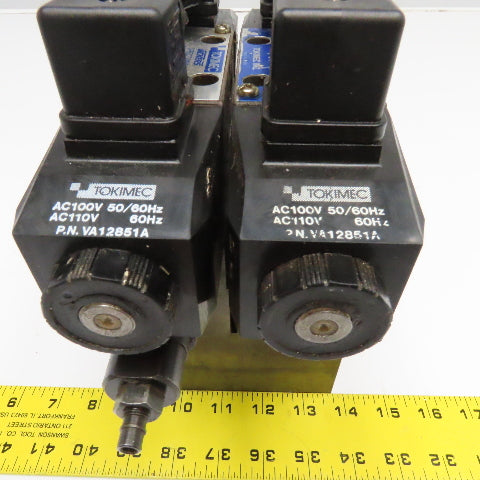 Vickers DG4V-3-C-M-U1-T-7-50 Hydraulic Stack Valve Regulator Check Manifold 110V