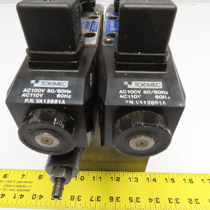 Vickers DG4V-3-C-M-U1-T-7-50 Hydraulic Stack Valve Regulator Check Manifold 110V