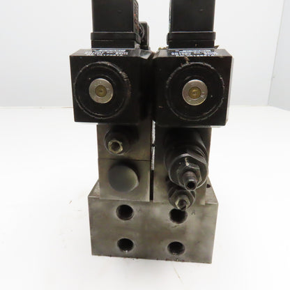 Vickers DG4V-3-C-M-U1-T-7-50 Hydraulic Stack Valve Regulator Check Manifold 110V