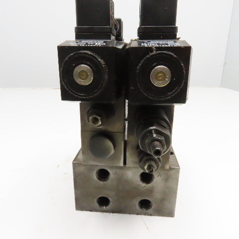 Vickers DG4V-3-C-M-U1-T-7-50 Hydraulic Stack Valve Regulator Check Manifold 110V