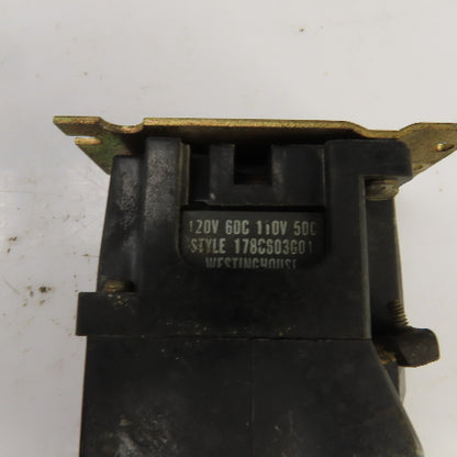 Westinghouse BFF Industrial Control Relay 120V AC Coil