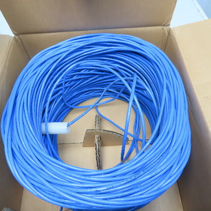 Dynaflex CAT5e Unshielded Ethernet Cable 24 AWG 4 Twisted Pair Blue 1000'