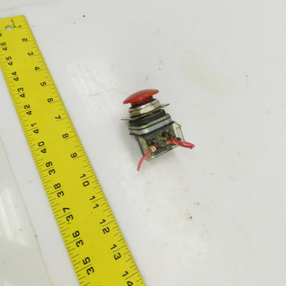 Allen Bradley 600V Mushroom Head Emergency Stop E-Stop Momentary Contact