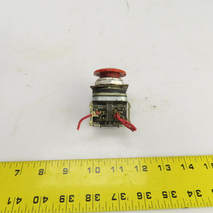 Allen Bradley 600V Mushroom Head Emergency Stop E-Stop Momentary Contact