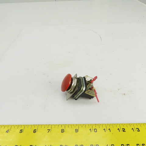 Allen Bradley 600V Mushroom Head Emergency Stop E-Stop Momentary Contact
