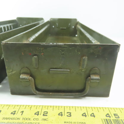 Industrial Metal Small Parts Cabinet Replacement Drawers 17L x 5-1/4W x3"H Lot/2