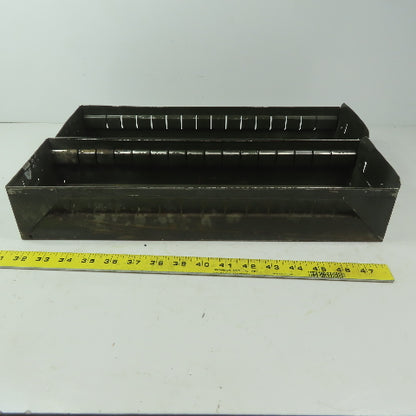 Industrial Metal Small Parts Cabinet Replacement Drawers 17L x 5-1/4W x3"H Lot/2