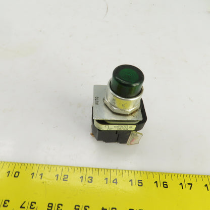 Allen Bradley 800T-PB16 120V Illuminated Green Push Button Switch