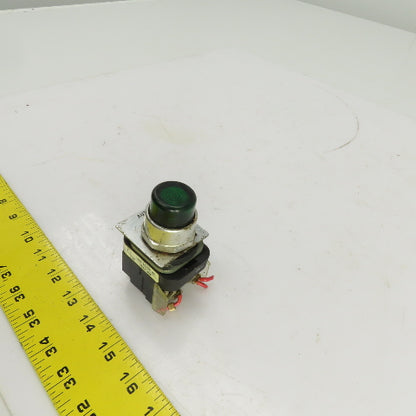 Allen Bradley 800T-PB16 120V Illuminated Green Push Button Switch