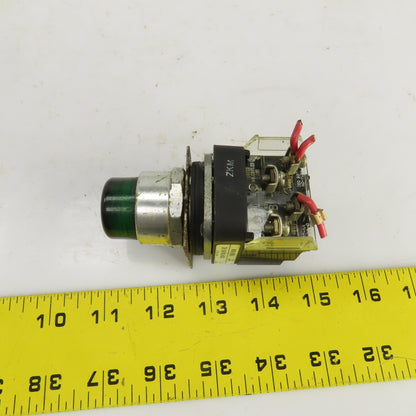 Allen Bradley 800T-PB16 120V Illuminated Green Push Button Switch