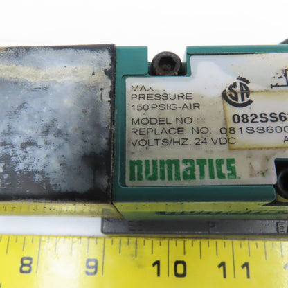 Numatics 082SS63AM000061 3 Position Closed Center Directional Valve 24VDC