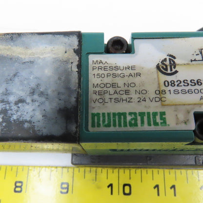 Numatics 082SS63AM000061 3 Position Closed Center Directional Valve 24VDC