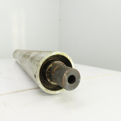 Heavy Duty 23-1/2" W Aluminum Conveyor Roller 26-1/2" OAL 3" OD 1-1/4" Axle