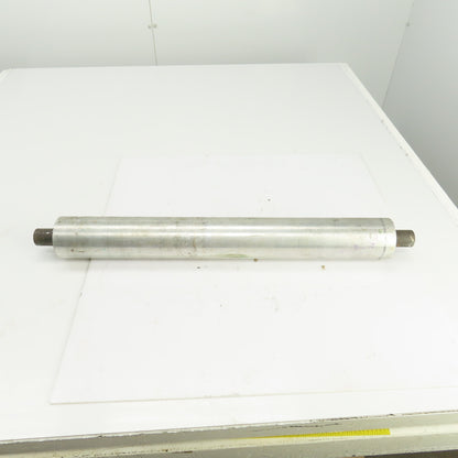 Heavy Duty 23-1/2" W Aluminum Conveyor Roller 26-1/2" OAL 3" OD 1-1/4" Axle
