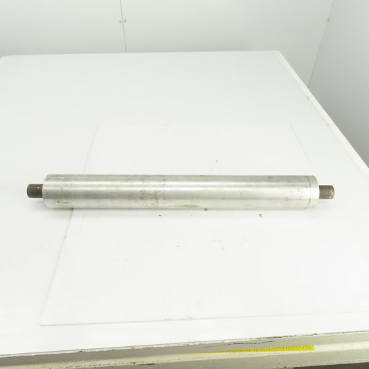 Heavy Duty 23-1/2" W Aluminum Conveyor Roller 26-1/2" OAL 3" OD 1-1/4" Axle