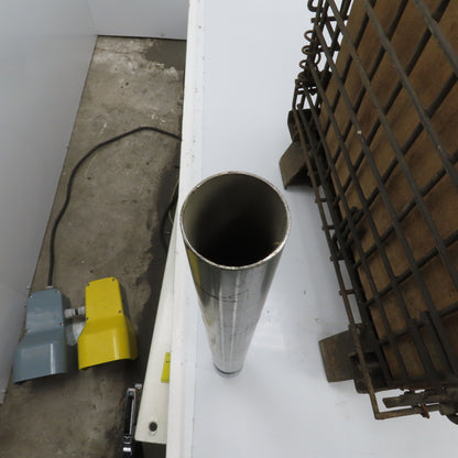 Unfinished Carbon Steel Conveyor Rollers 20" L x 1.9" OD W/Belt Groove Lot Of 37