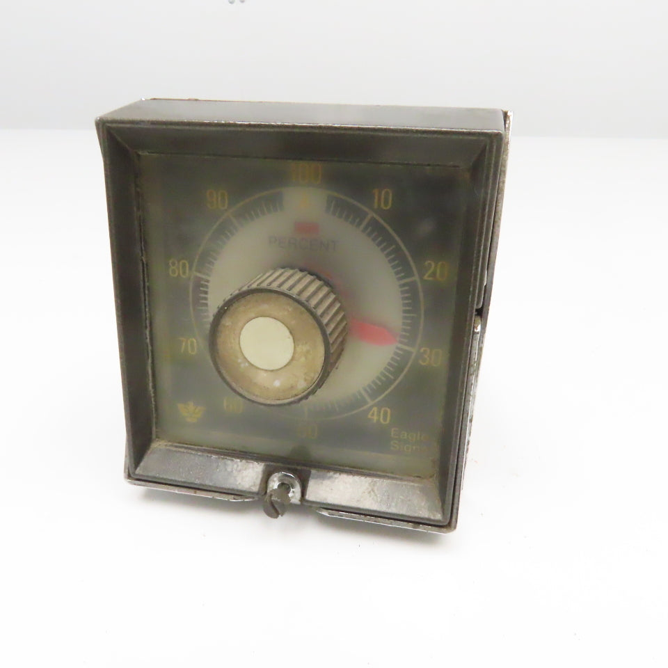 Eagle Signal HQ901A6 Percentage Timer Panel Meter 0-100% @ 15 Seconds 120V