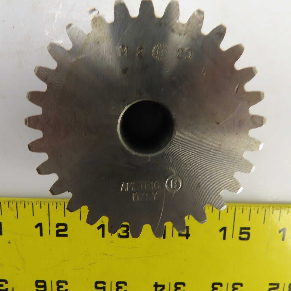 Ametric M2 x 29 29 Tooth Spur Gear 14mm Bore 20mm W x 61.5mm OD