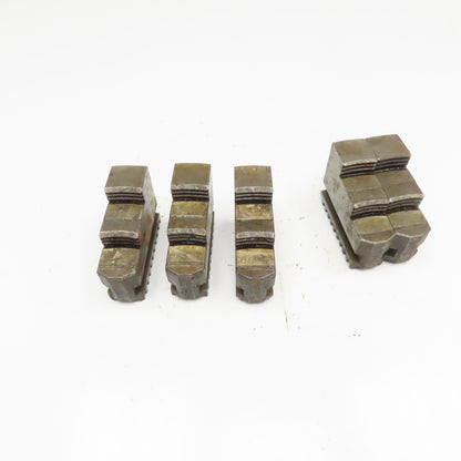 Lathe Scroll Chuck Step Hard Jaws 3-1/2" x 1-1/4" x 2-1/4"T Lot of 5