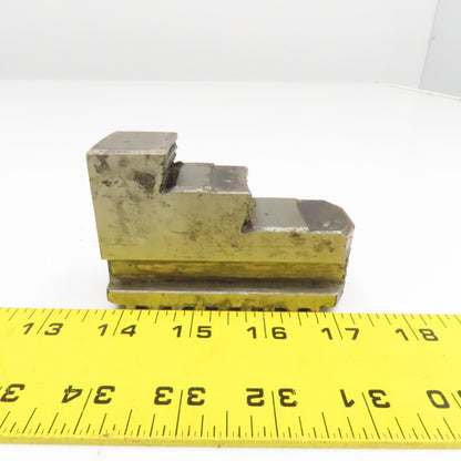 3-1/2" x 1-1/4" x 2-1/2" Tall Lathe Scroll Chuck Step Hard Jaws Lot Of 3
