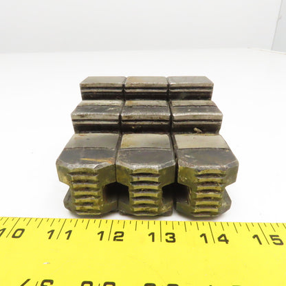 3-1/2" x 1-1/4" x 2-1/2" Tall Lathe Scroll Chuck Step Hard Jaws Lot Of 3