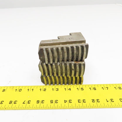 3-1/2" x 1-1/4" x 2-1/2" Tall Lathe Scroll Chuck Step Hard Jaws Lot Of 3