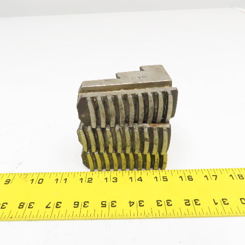 3-1/2" x 1-1/4" x 2-1/2" Tall Lathe Scroll Chuck Step Hard Jaws Lot Of 3