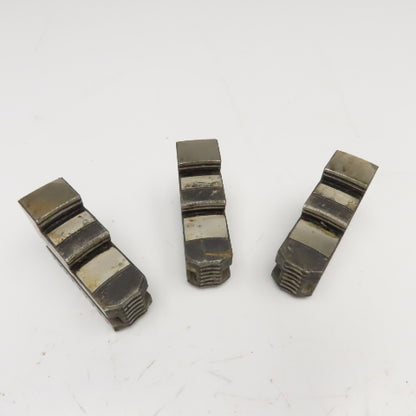 3-1/2" x 1-1/4" x 2-1/2" Tall Lathe Scroll Chuck Step Hard Jaws Lot Of 3