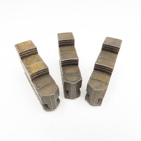 3" x 3/4" x 2-1/4" Tall Lathe Scroll Chuck Step Hard Jaws Lot Of 3