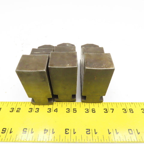 3-1/2" x 1-1/4" x 2-7/8" Tall Lathe Scroll Chuck Step Hard Jaws Lot Of 3