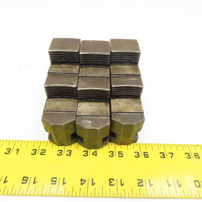 3-1/2" x 1-1/4" x 2-7/8" Tall Lathe Scroll Chuck Step Hard Jaws Lot Of 3