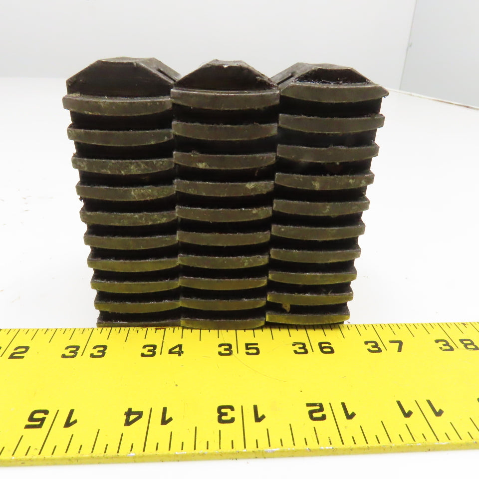3-1/2" x 1-1/4" x 2-7/8" Tall Lathe Scroll Chuck Step Hard Jaws Lot Of 3
