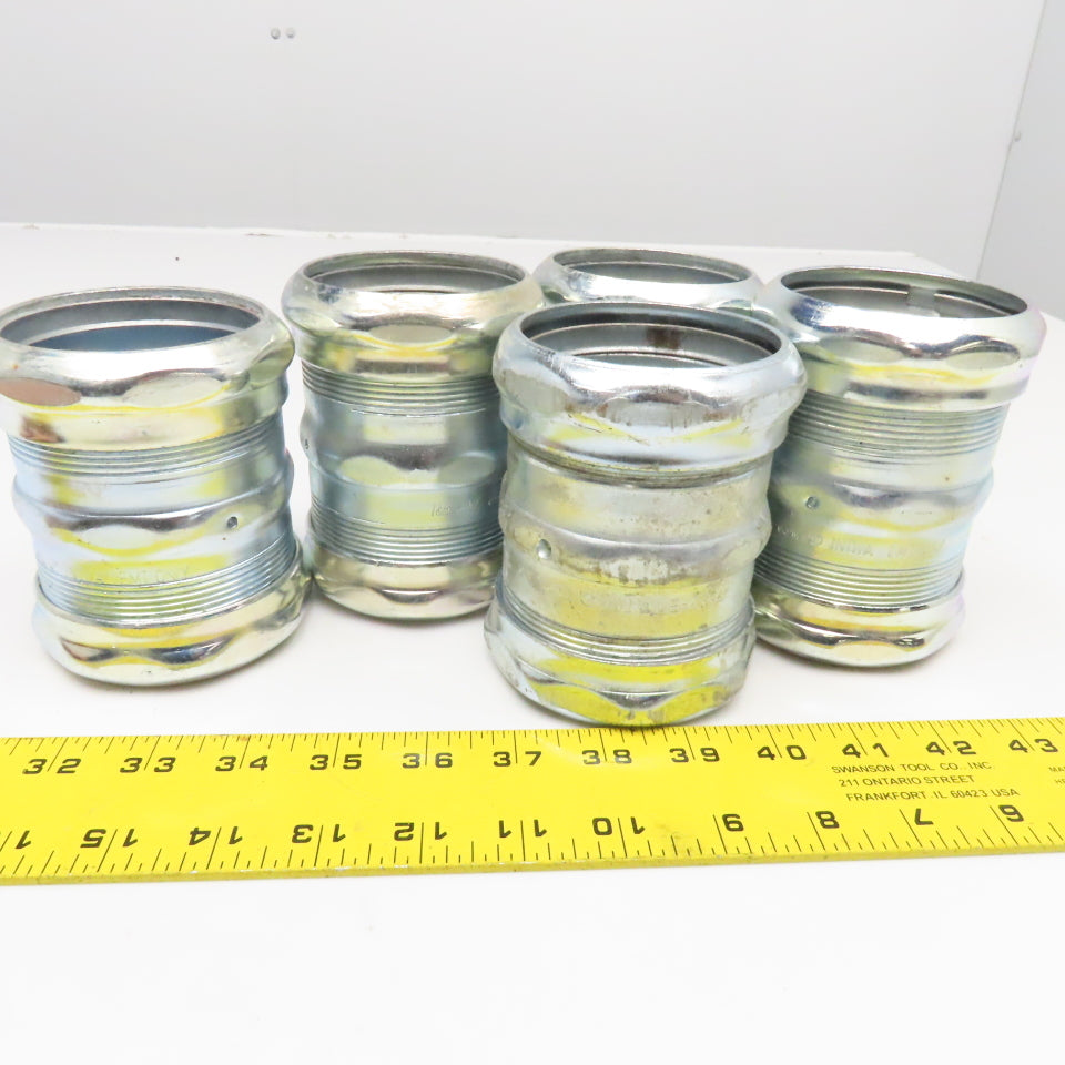 T&B 2-1/2" EMT Compression Coupling Lot Of 5