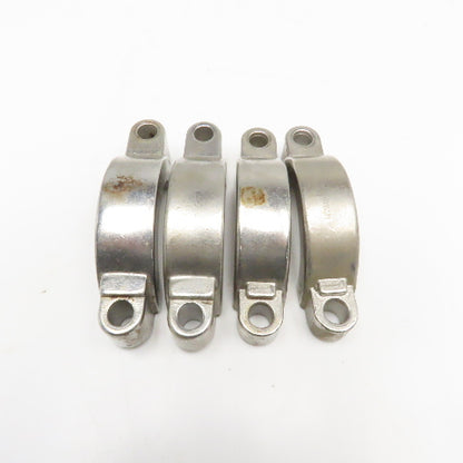 2" Flange Stainless Steel 2 Piece Sanitary Clamp No Hardware Lot Of 4