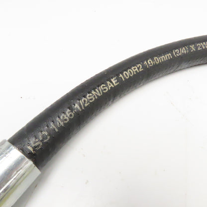 Parker 3/4" (-12) Hydraulic Hose Assembly 1-1/16"-16 Female JIC Swivel 26" OAL