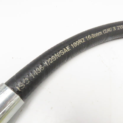 Parker 3/4" (-12) Hydraulic Hose Assembly 1-1/16"-16 Female JIC Swivel 26" OAL